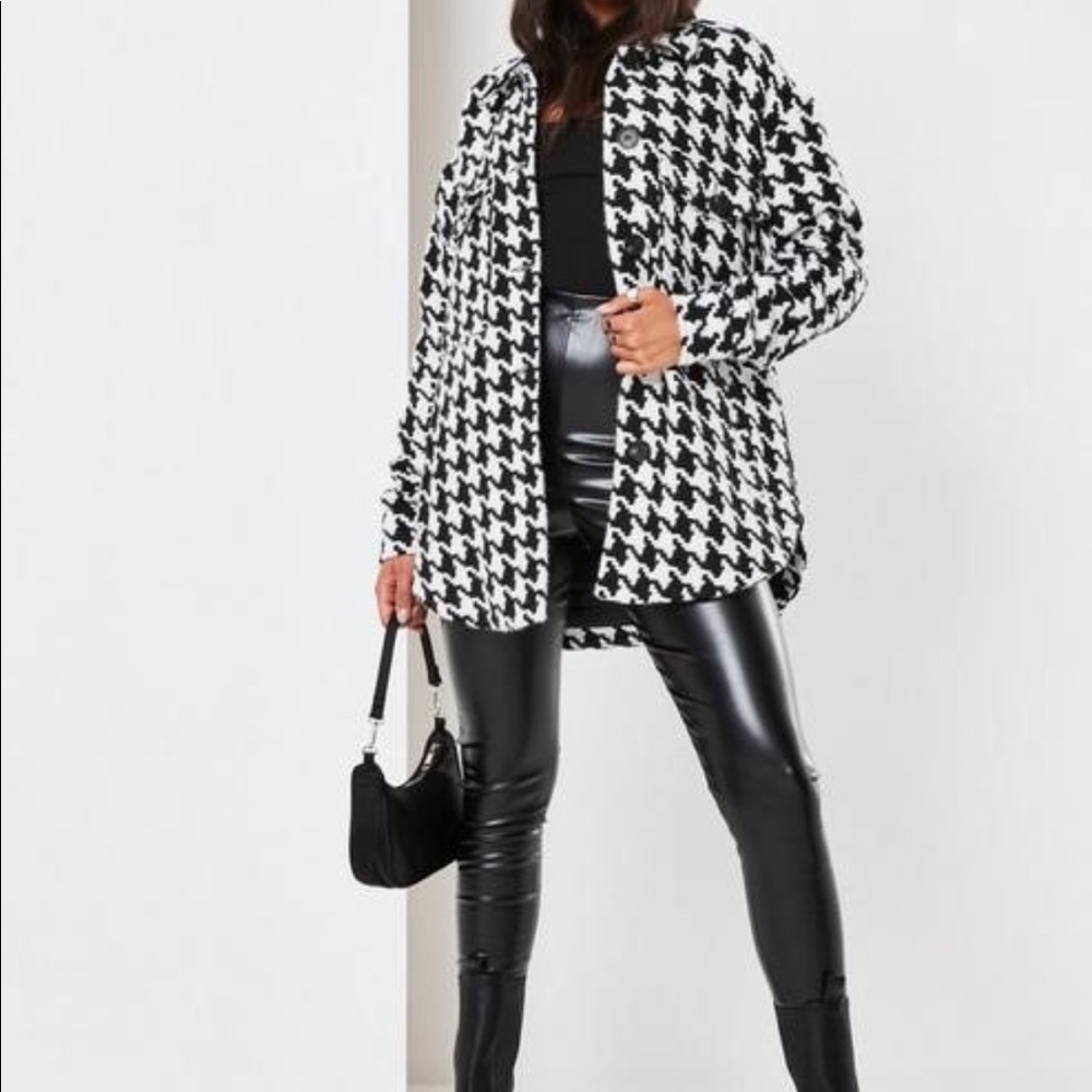 🔥Missguided houndstooth shaket🌈Sold Out💥